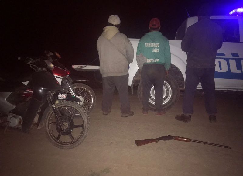 Coronel Du Graty: salieron a cazar y terminaron presos