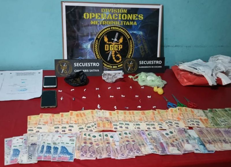 En allanamiento detienen a mujer de 42 años y secuestran estupefacientes