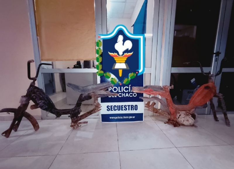 Hallan partes de motocicletas abandonadas tras un operativo nocturno en Sáenz Peña