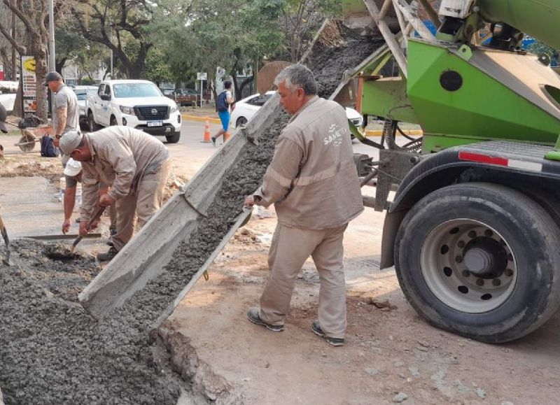 Sameep continúa con las intervenciones en distintos puntos de Resistencia y Barranqueras