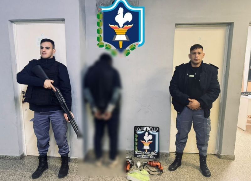 Demoraron a un joven que intentó huir con elementos de dudosa procedencia en Sáenz Peña