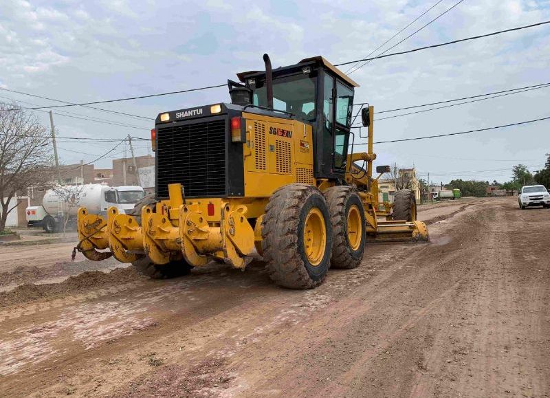 El municipio realizó trabajos de mantenimiento en calles de tierra de Villa Luisa