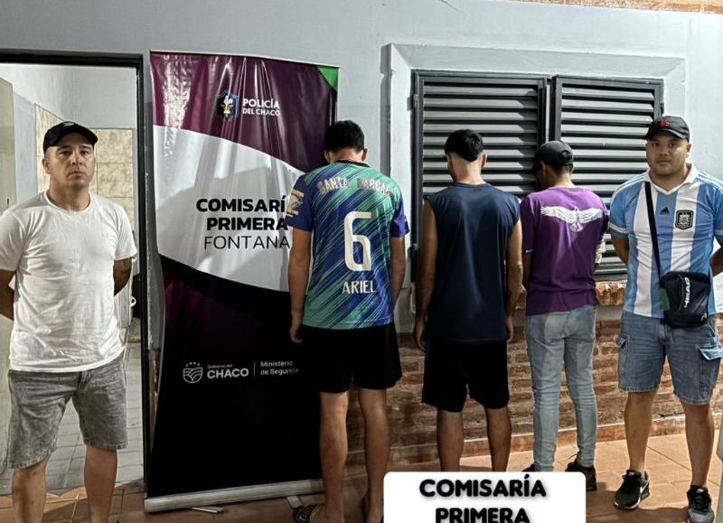 Tres personas fueron aprehendidas por una causa por lesiones con arma blanca en Fontana