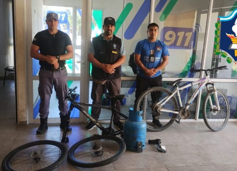Recuperaron dos bicicletas y un tubo de gas en Machagai