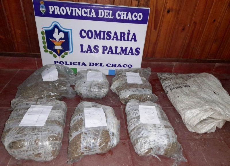 Incautaron seis kilos de marihuana en Las Palmas