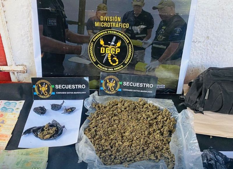 Allanamiento en Resistencia: secuestran marihuana y detienen a un hombre