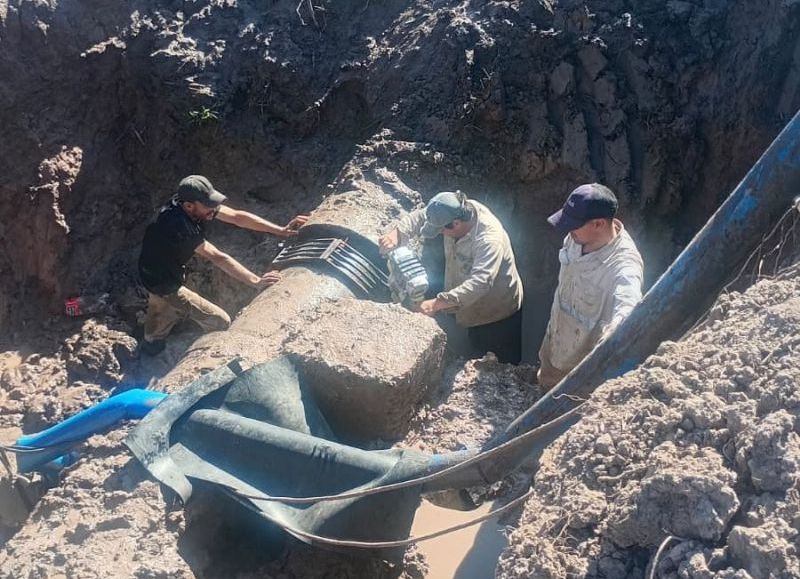 Sameep reparó el primer acueducto del interior entre Sáenz Peña y Villa Ángela