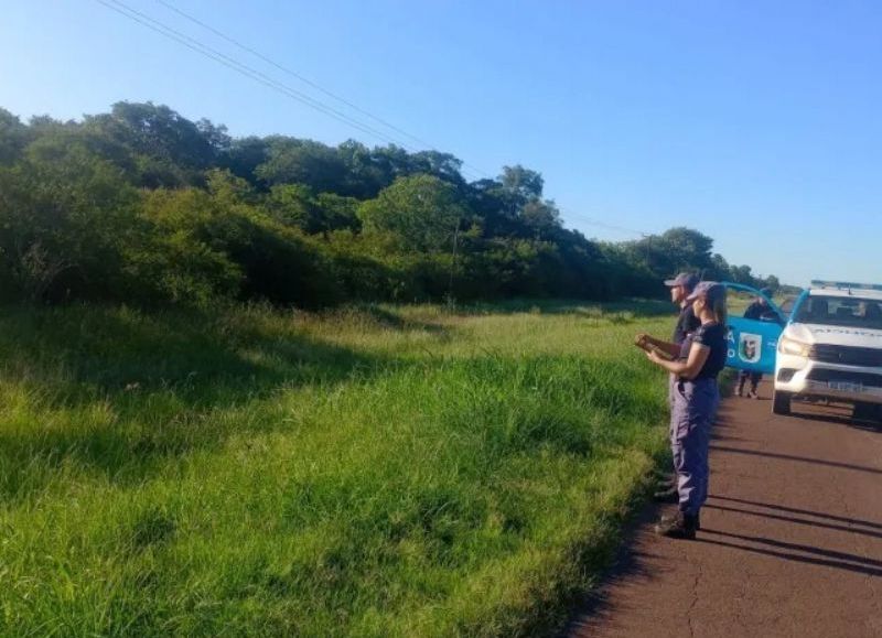Ciclistas hallaron un cuerpo en descomposición a la vera de la Ruta 16