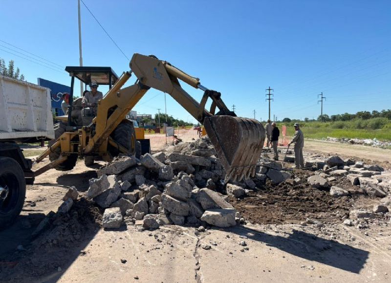 El Gobierno provincial continúa con trabajos en avenida Soberanía Nacional y el Parque 2 de Febrero