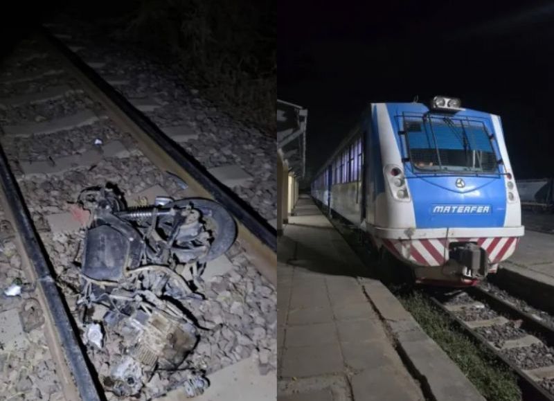 Investigan un presunto choque entre una moto y el tren de pasajeros en Charata