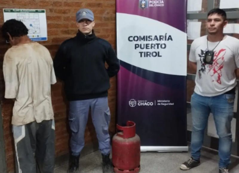 Puerto Tirol: atraparon a un hombre que robó un tubo de gas y lo ofrecía por el barrio