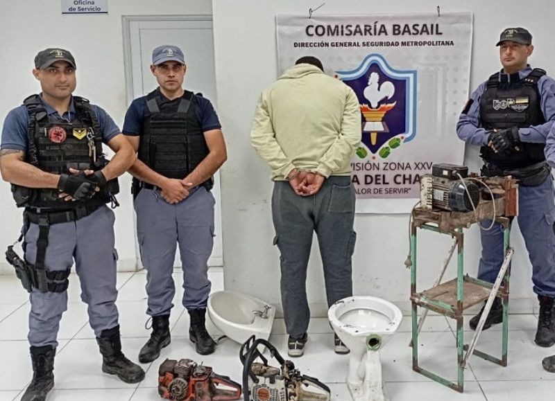 Detuvieron a un joven por encubrir un robo en un galpón de Basail