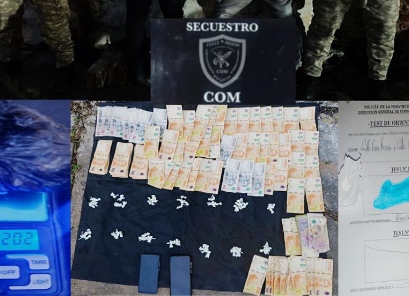 Demoran a dos personas con cocaína y dinero en Resistencia