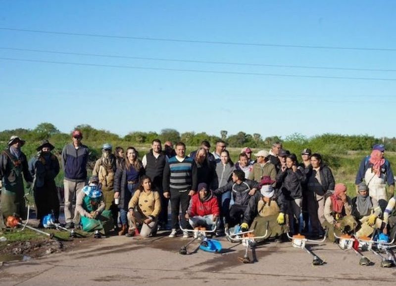 Barranqueras avanza con el plan de mantenimiento en distintos puntos de la ciudad