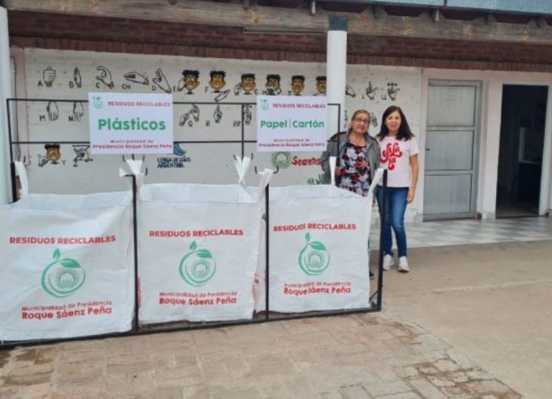 El Municipio de Sáenz Peña instaló nuevos puntos verdes en los Centros Comunitarios