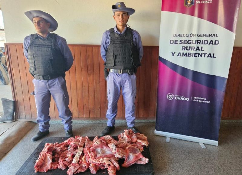 Secuestraron 40 kilos de carne tras un allanamiento en Puerto Tirol