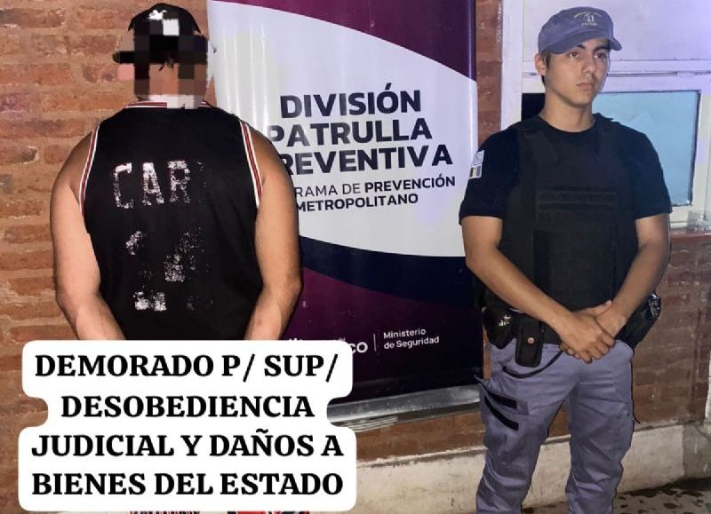 Arrojó el botón antipánico de su expareja a la laguna Argüello y fue detenido