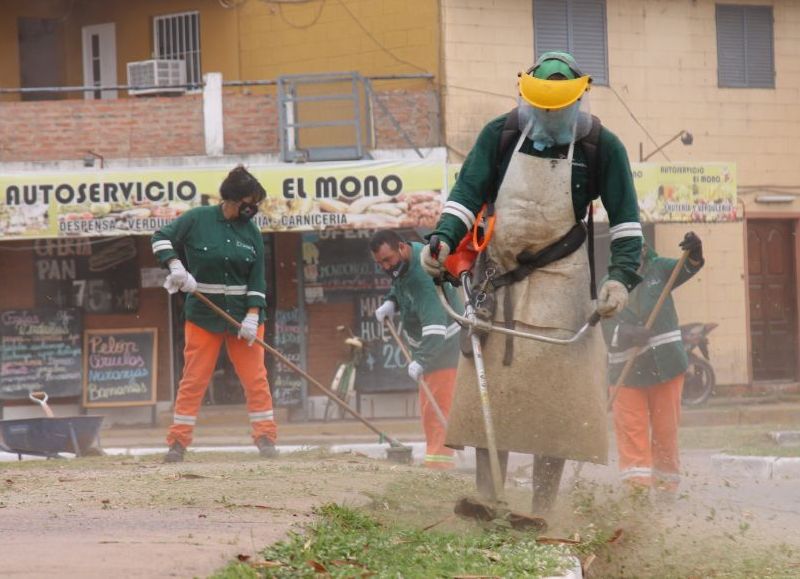 Resistencia: se realizó un operativo de limpieza integral en distintos barrios