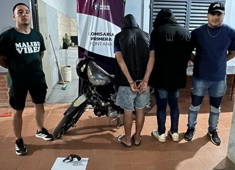 Dos jóvenes fueron detenidos por circular con un arma de fuego en Fontana