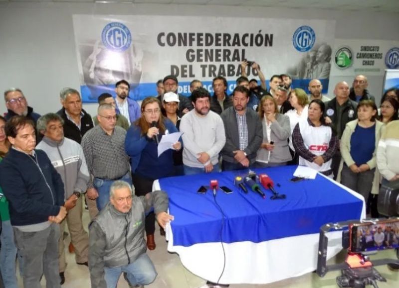 La CGT Chaco convocó a una gran movilización en la Plaza 25 de Mayo de Resistencia