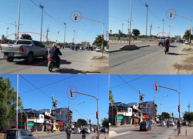 Sancionaron a 24 conductores por cruzar semáforos en rojo en Resistencia