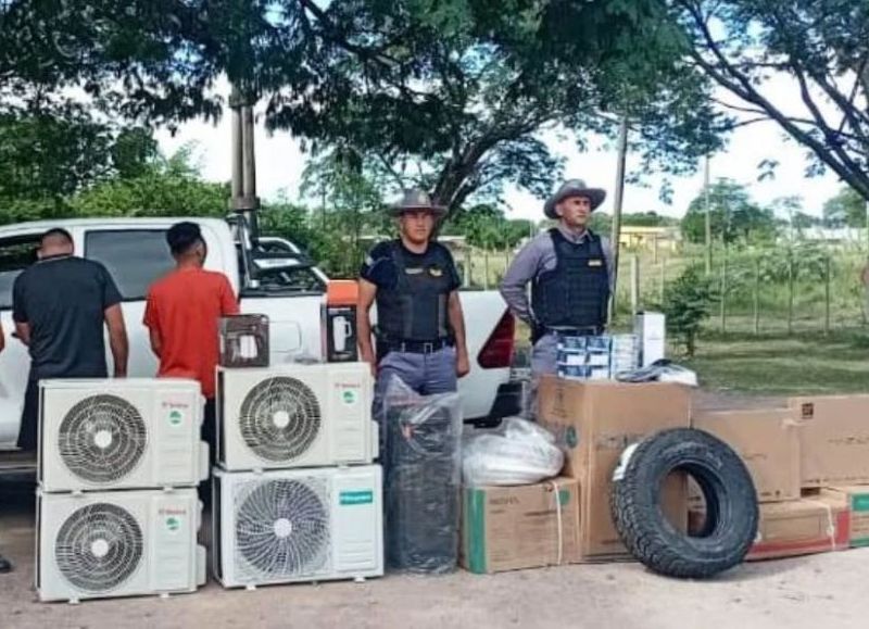 Control vehicular en San Martín: secuestran electrodomésticos sin aval aduanero