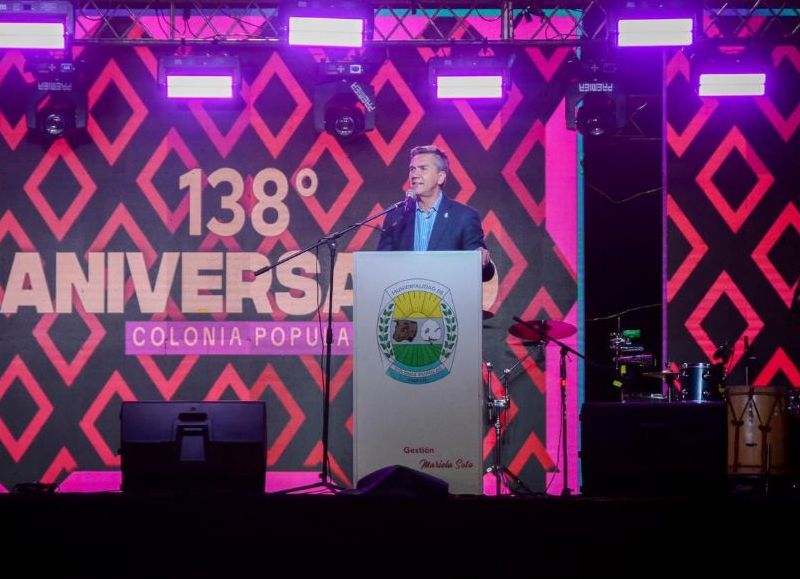 Zdero encabezó el 138° aniversario de Colonia Popular y destacó el crecimiento de la comunidad