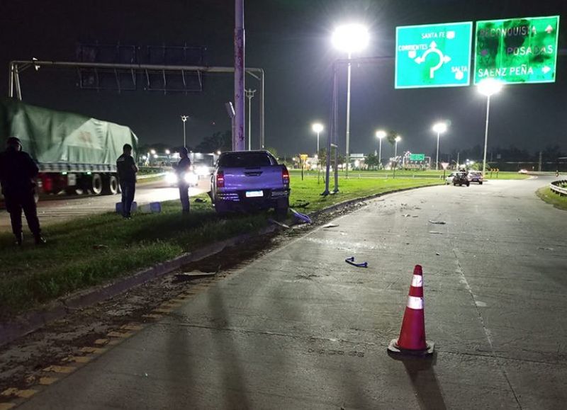 Un hombre de 39 años falleció en un grave accidente en la rotonda Norte de Resistencia