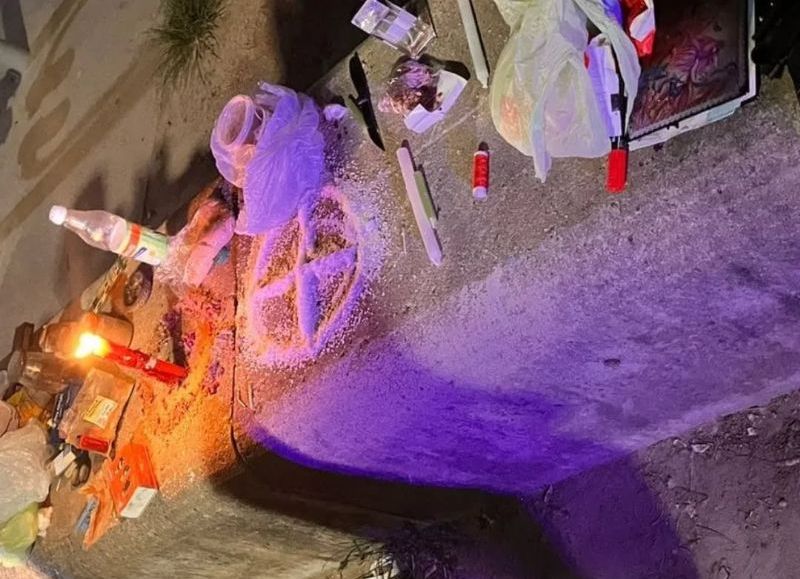 Agentes motorizados desactivaron un rito umbanda en el Parque de la Democracia