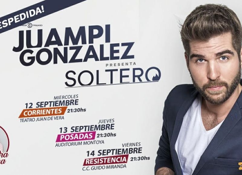 Juampi González vuelve a Resistencia para presentar "Soltero"