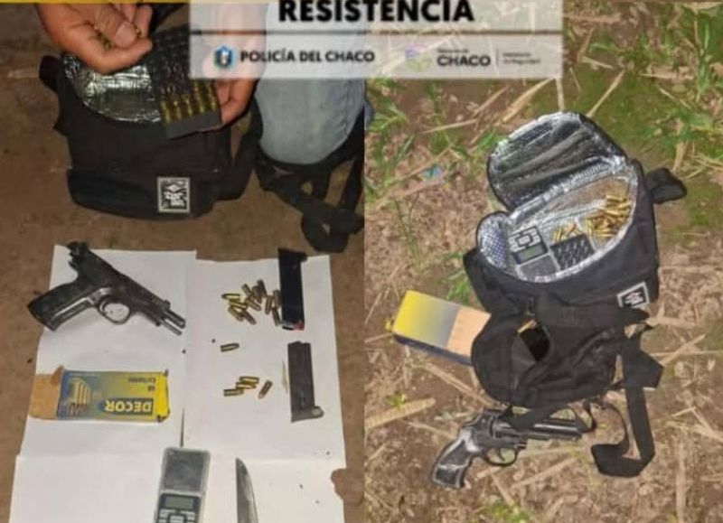 Detienen a dos hombres con un arsenal y un uniforme de policía en Resistencia