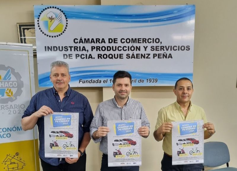El Municipio de Sáenz Peña y la Cámara de Comercio presentaron el bono "Comprá en tu ciudad"