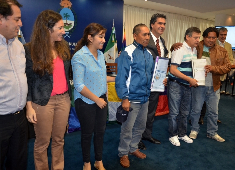 Peppo destacó la decisión política de adjudicar tierras a las comunidades originarias