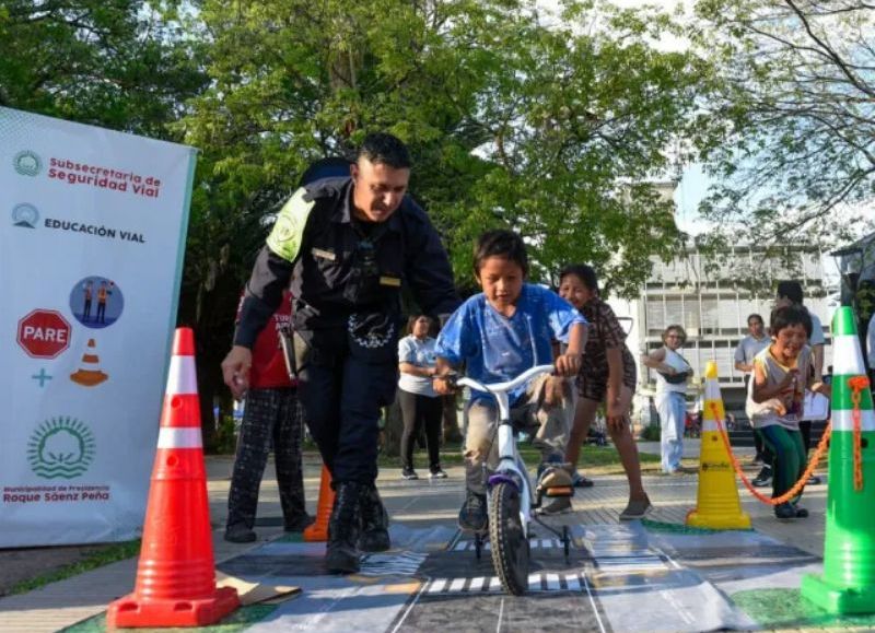 Sáenz Peña: realizaron una jornada de concientización por el Día del Camino y la Educación Vial