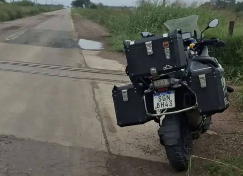Un motociclista brasilero murió tras accidentarse en la Ruta 89, cerca de General Pinedo
