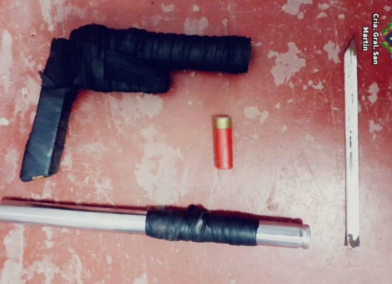 Detienen a un hombre de 32 años con una tumbera y cartuchos en General San Martín
