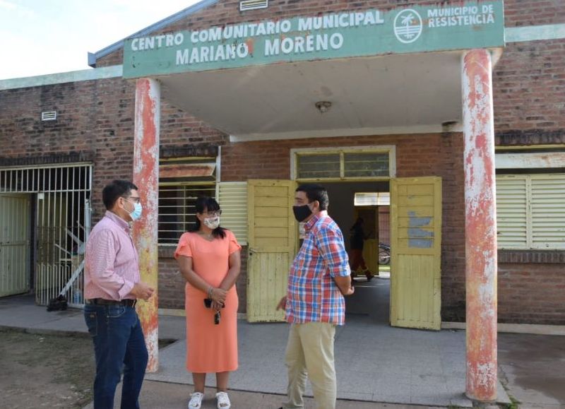 Resistencia inició la refacción integral del Centro Comunitario Municipal del barrio Mariano Moreno