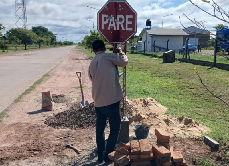 Sáenz Peña avanza con las mejoras en el Parque Industrial con instalación de cámaras y mantenimiento integral