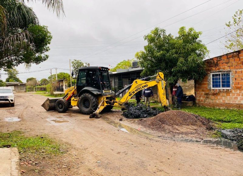 El municipio de Barranqueras trabaja en el mantenimiento del sistema de drenaje urbano