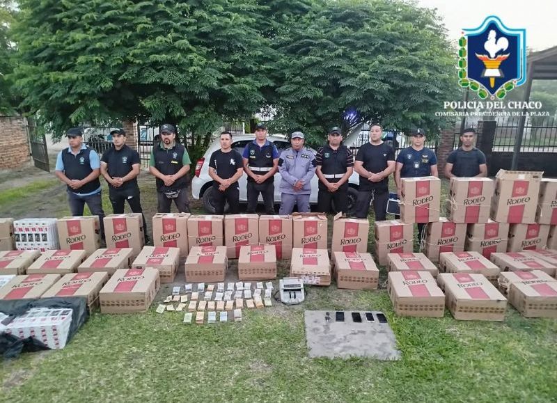 Golpe al contrabando con secuestros millonarios de dinero, vehículos y cigarrillos extranjeros en Machagai