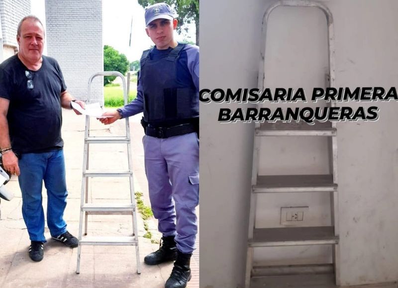 Barranqueras: lo detuvieron con una escalera robada