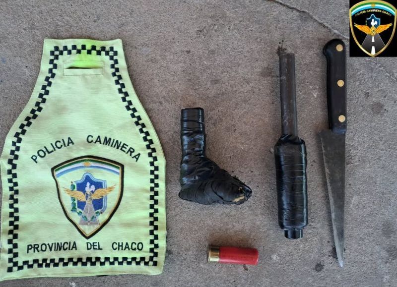 Caminera incautó armas, secuestró aves silvestres y detuvo a un hombre con pedido de captura