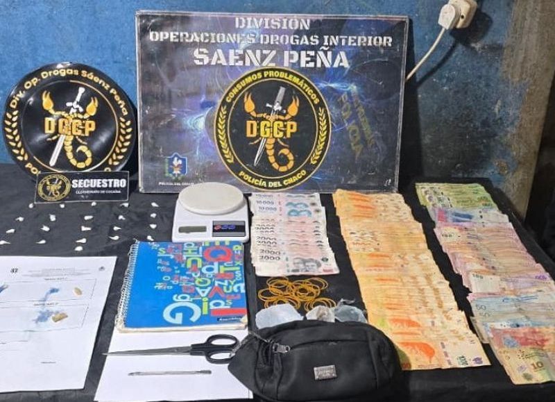 Secuestraron cocaína y detuvieron a un hombre en Sáenz Peña