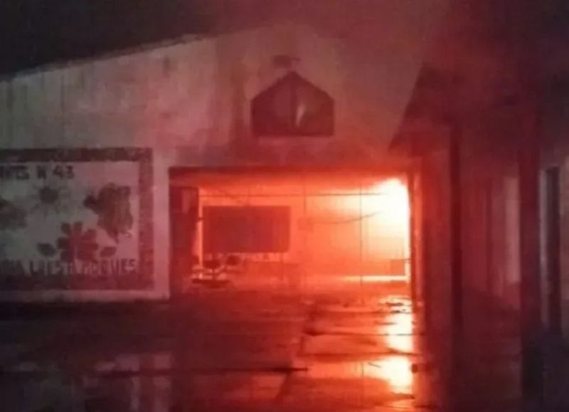 Un incendio provocó daños materiales en un jardín de infantes en Resistencia