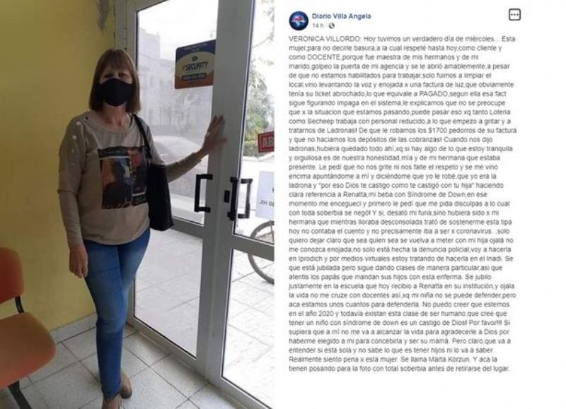 Desalmada: docente de Villa Ángela denigró a madre por tener una hija con síndrome de down