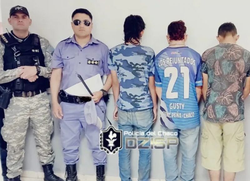 Sáenz Peña: tres jóvenes fueron detenidos por robo y amenazas con arma de fuego