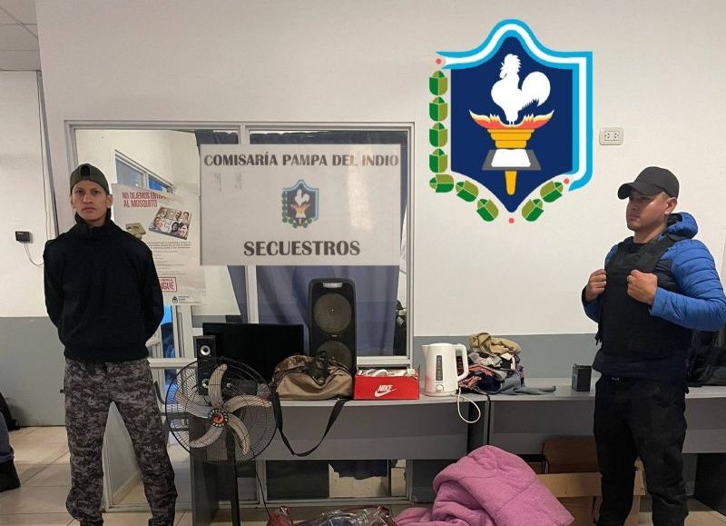 Recuperan un televisor y otros bienes robados en Pampa del Indio