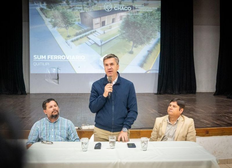 El Gobierno provincial anunció que el viejo galpón ferroviario de Quitilipi será un Salón de Usos Múltiples