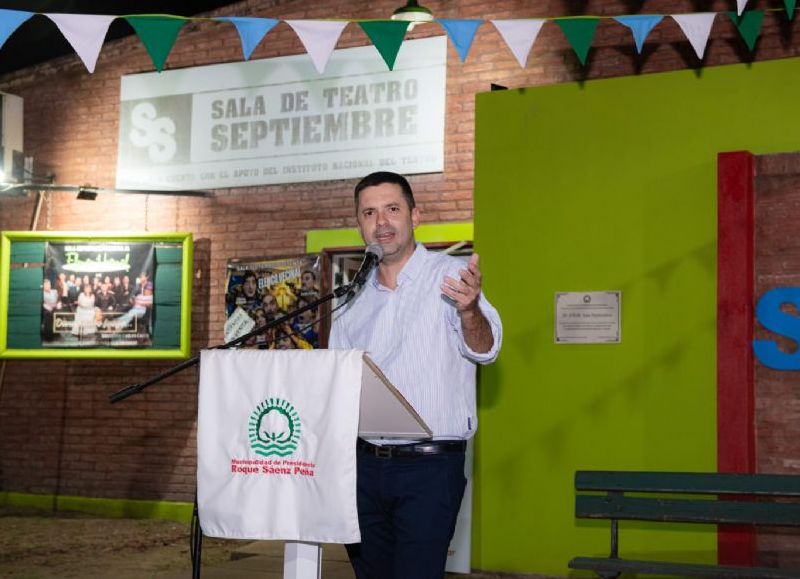 La Sala de Teatro Septiembre fue reconocido por la Municipalidad de Sáenz Pela