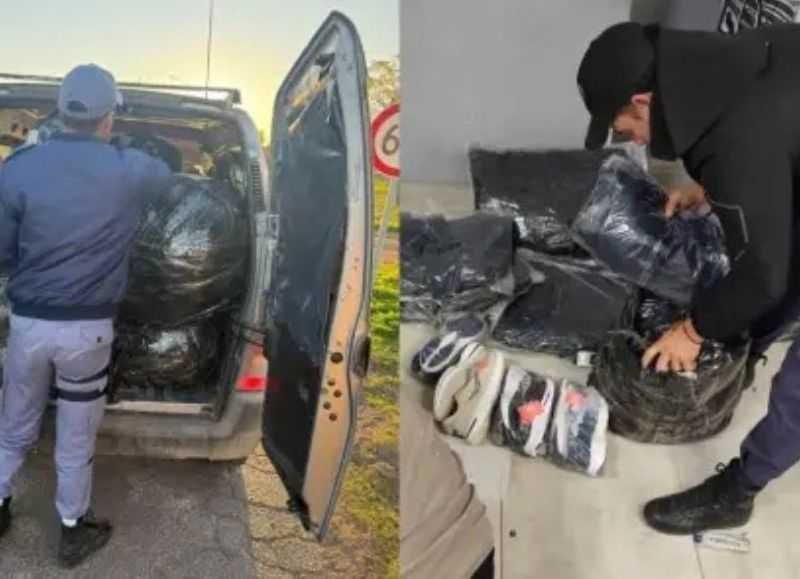 Secuestraron zapatillas, camperas y buzos durante un control rural en La Eduvigis